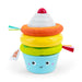 Bright Starts Treat Torre Apilable con Mordedor en Forma de Cupcake y Donut, Fomenta la Motricidad Fina, Unisex, para Bebés Desde 6 Meses