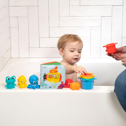 Baby Einstein Ocean Explorers Set de Regalo de 11 Piezas Opus Bath Pals de la colección, a Partir de 3 Meses
