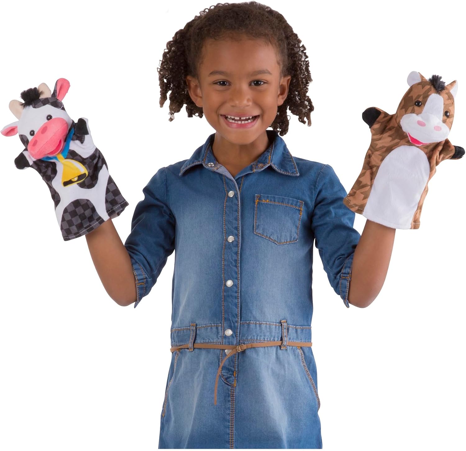 Melissa & Doug Boerderijvriendjes handpoppen | Handpoppen en poppenkasten | Zacht speelgoed | 2+ | Cadeau voor jongens en meisjes