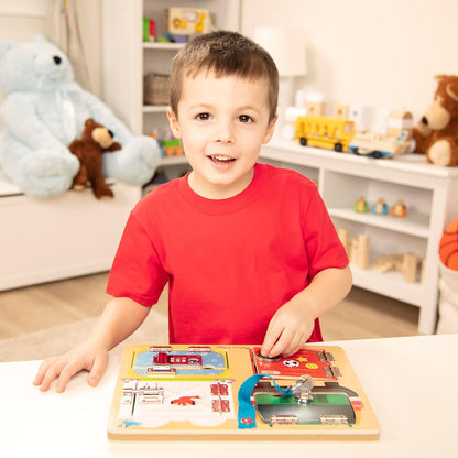 Melissa & Doug Activiteitenbord met sloten en grendels - Educatief houten speelgoed