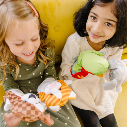 Melissa & Doug Speelse huisdieren handpoppen (set van 4