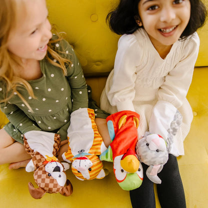 Melissa & Doug Speelse huisdieren handpoppen (set van 4