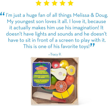 Melissa & Doug - Food Play Wooden Cutting Fruit (806107)