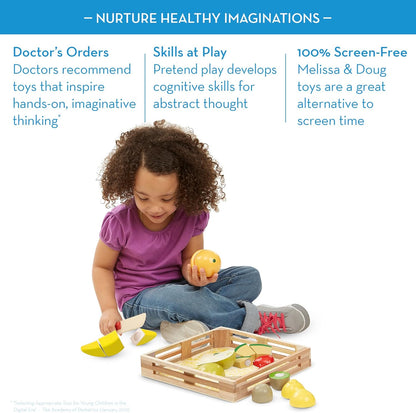 Melissa & Doug - Food Play Wooden Cutting Fruit (806107)