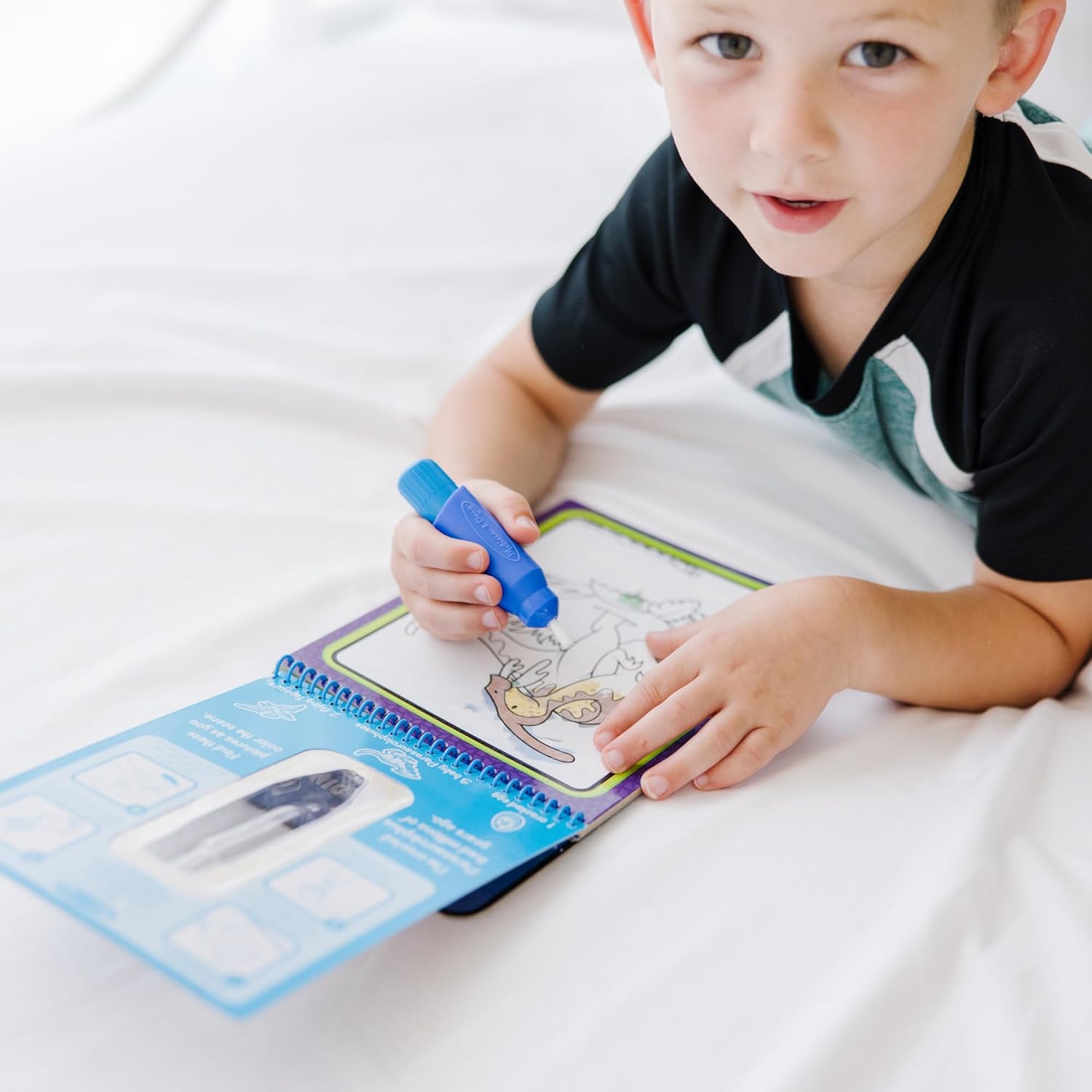 Melissa & Doug On The Go Water Wow! Reusable Water-Reveal Activity Pad Travel Toy – Dinosaurs Reveal Pads, Dinosaur Books, Stocking Stuffers, Arts And Crafts Toys For Kids Ages 3+