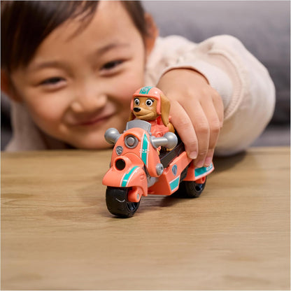 PAW PATROL - Liberty’s Rettungs-Motorrad mit Spielfigur (Basis Fahrzeug), authentische Details, Spielzeug-Motorrad für Kinder ab 3 Jahren