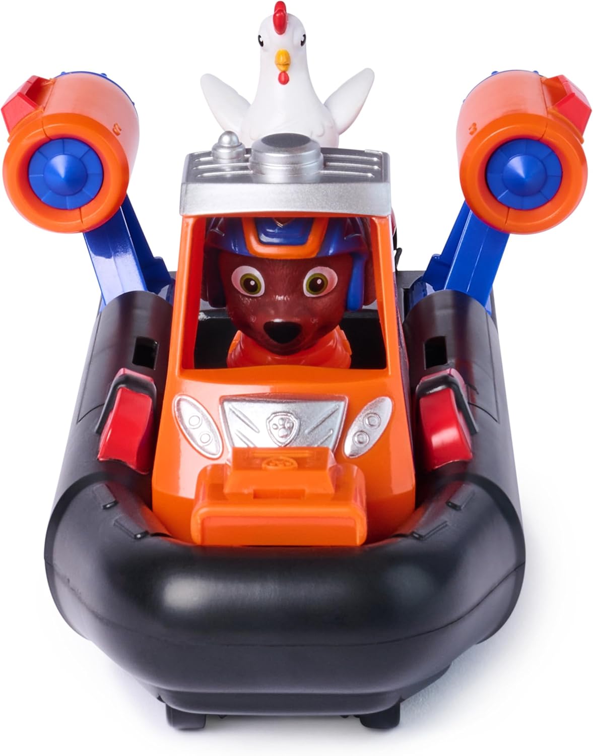 PAW PATROL - Search & Rescue: Zumas Rettungs-Fahrzeug, Boot mit Rückziehmotor, ca. 13 cm, inkl. Hunde-Figur und Henrietta, detailgetreues Design zur Serie, Spielzeug ab 3 Jahren