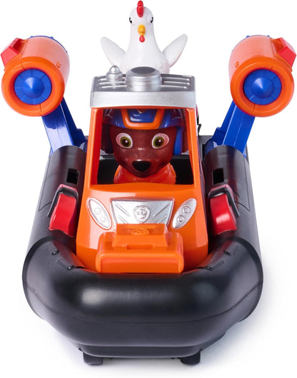 PAW PATROL - Search & Rescue: Zumas Rettungs-Fahrzeug, Boot mit Rückziehmotor, ca. 13 cm, inkl. Hunde-Figur und Henrietta, detailgetreues Design zur Serie, Spielzeug ab 3 Jahren