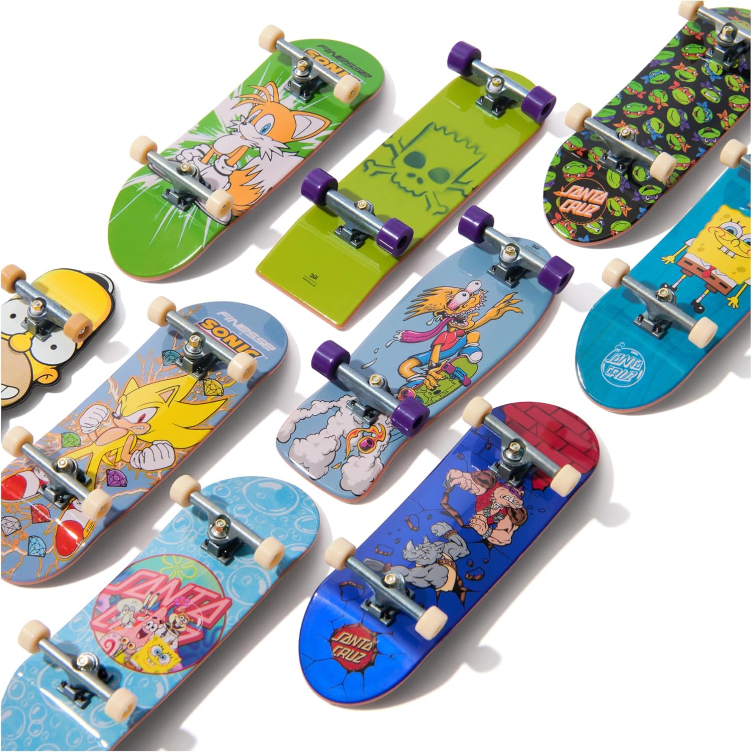 Tech Deck, Simpsons Series Finger Board, Collectible and Customizable Mini Skateboards, Kids Toys for Ages 6 and up