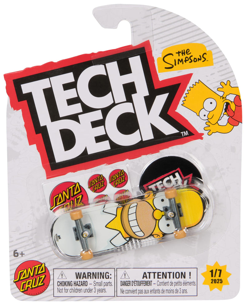 Tech Deck, Simpsons Series Finger Board, Collectible and Customizable Mini Skateboards, Kids Toys for Ages 6 and up
