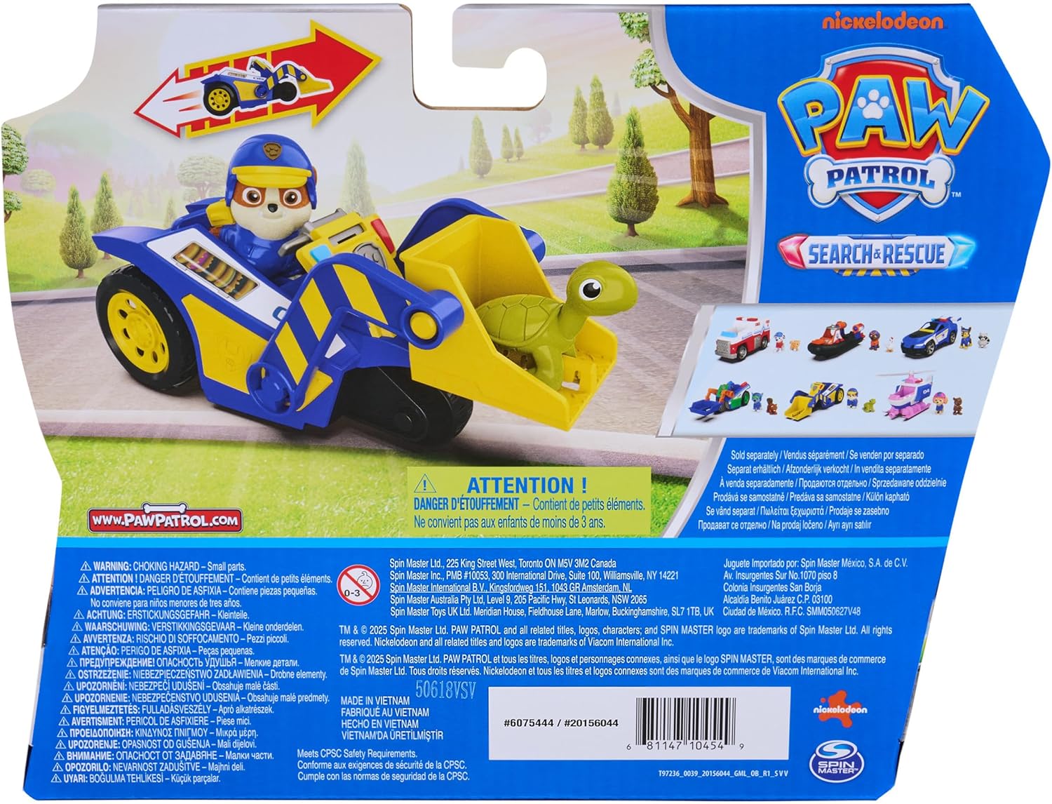 * Paw Patrol Search&Rescue Themed Vehicle - Rubble