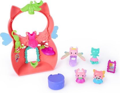 Gabby's Dollhouse Fairylandia, Kitty Fairy’s Flutter-riffic Playset with 12 Pieces and Exclusive Flutter-riffic Ring, Kids Toys for Girls and Boys Ages 3 and Up