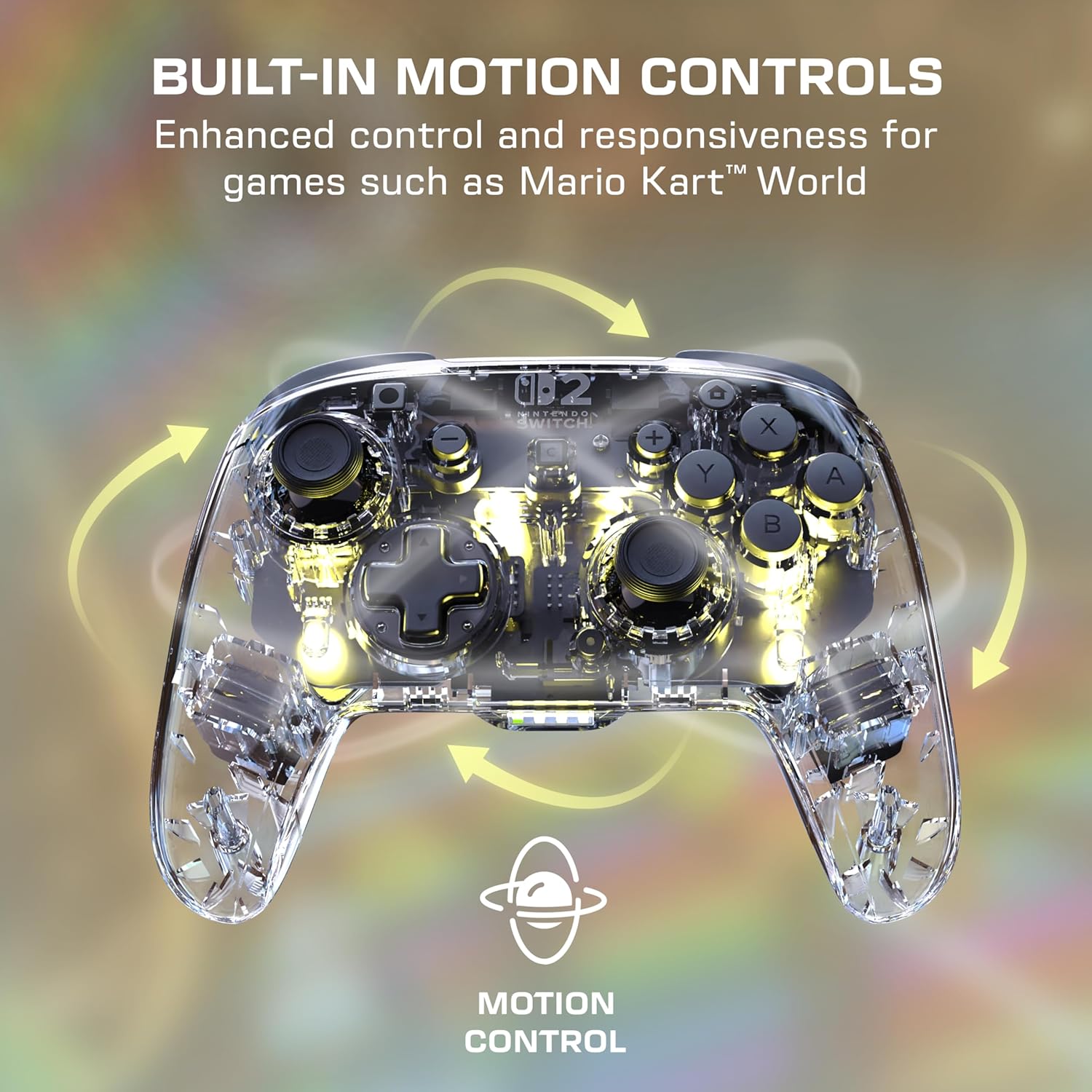 Turtle Beach Afterglow Doorzichtig draadloze controller Officieel gelicentieerd voor Nintendo Switch 2