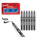 Sharpie - Creative Marker Acrylic Paint Pens - Brush Tip Water-Based Paint Markers - Black - 6 Count (2218069)