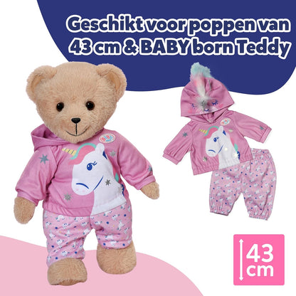 BABY born Eenhoorn-outfit - Poppen kleding voor poppen van 43 cm - Hoogwaardige poppenaccessoires - Geschikt voor kinderen vanaf 3 jaar