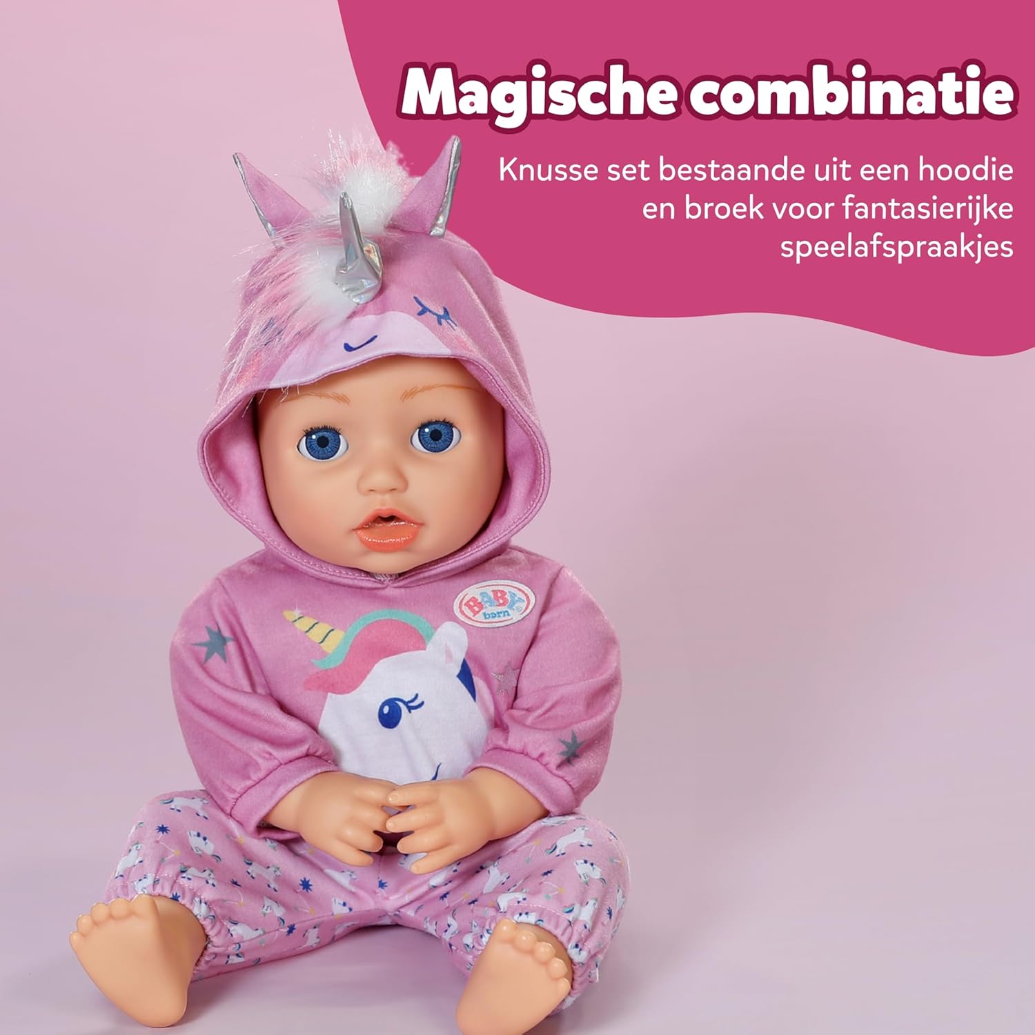 BABY born Eenhoorn-outfit - Poppen kleding voor poppen van 43 cm - Hoogwaardige poppenaccessoires - Geschikt voor kinderen vanaf 3 jaar