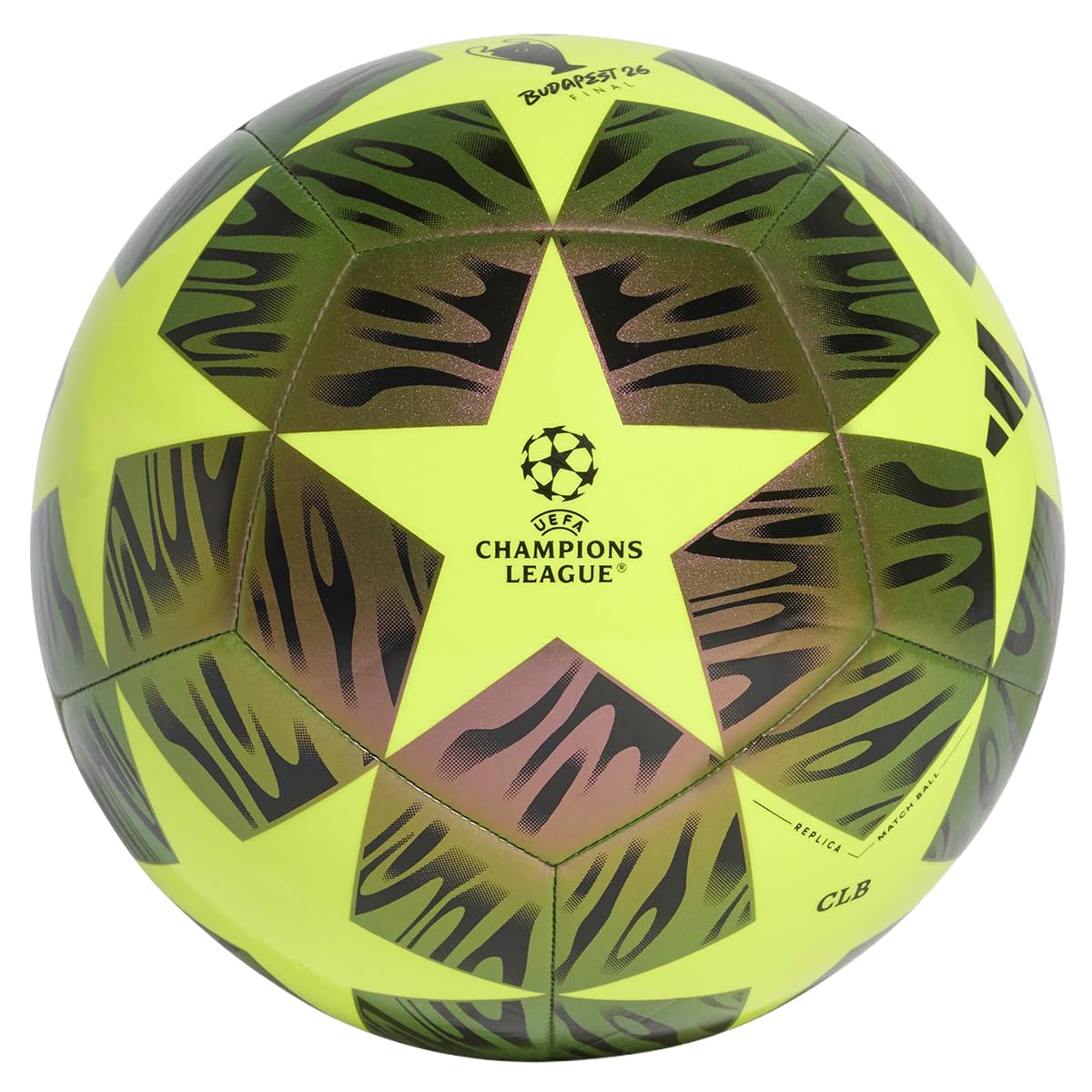 adidas Unisex UCL CLB F Black/Yellow 5