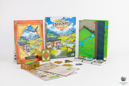 Asmodee | Cozy Stickerville | Family Board Game | Ages 8+ | 1-6 Players | 30-45 Minutes Playing Time