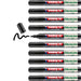 edding 50 EcoLine paint marker – black – pack of 10 – round nib 2-3 mm – water-based ink, highly opaque & waterproof – pen for glass, stone, wood, plastic and paper