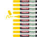 edding 50 EcoLine paint marker – yellow – pack of 10 – round nib 2-3 mm – water-based ink, highly opaque & waterproof – pen for glass, stone, wood, plastic and paper