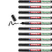 edding 51 EcoLine paint marker – black – pack of 10 – round nib 1-2 mm – water-based ink, highly opaque & waterproof – pen for glass, stone, wood, plastic and paper