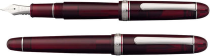 PLATINUM Japanese Fountain Pen #3776 Century Rhodium Bourgogne EF/Red / 0.24-0.28mm / Handmade / 14k Gold Nib/with Gift Box/Fountain Pen