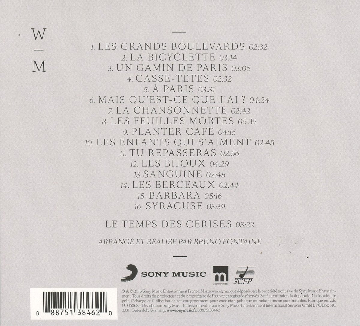 Wilson Chante Montand