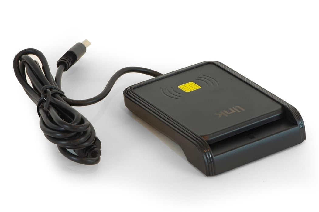 LINK Lettore di Smart Card NFC CONTACLESS CIE CRS CNS Carta ID (LKNFC2