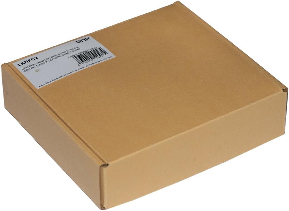 LINK Lettore di Smart Card NFC CONTACLESS CIE CRS CNS Carta ID (LKNFC2