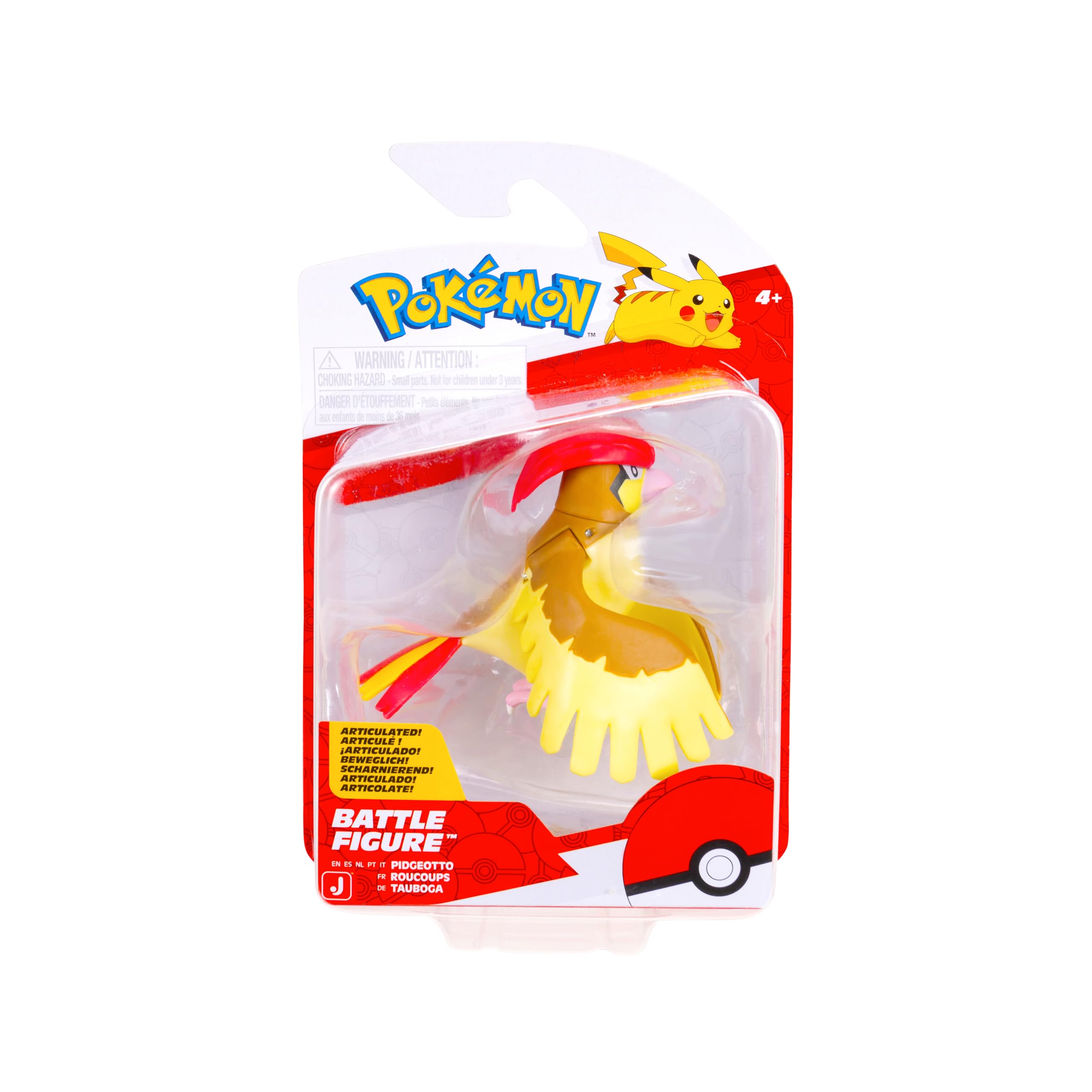 Pokemon Battle Figure, Pidgeotto Action Figure, 3 inches