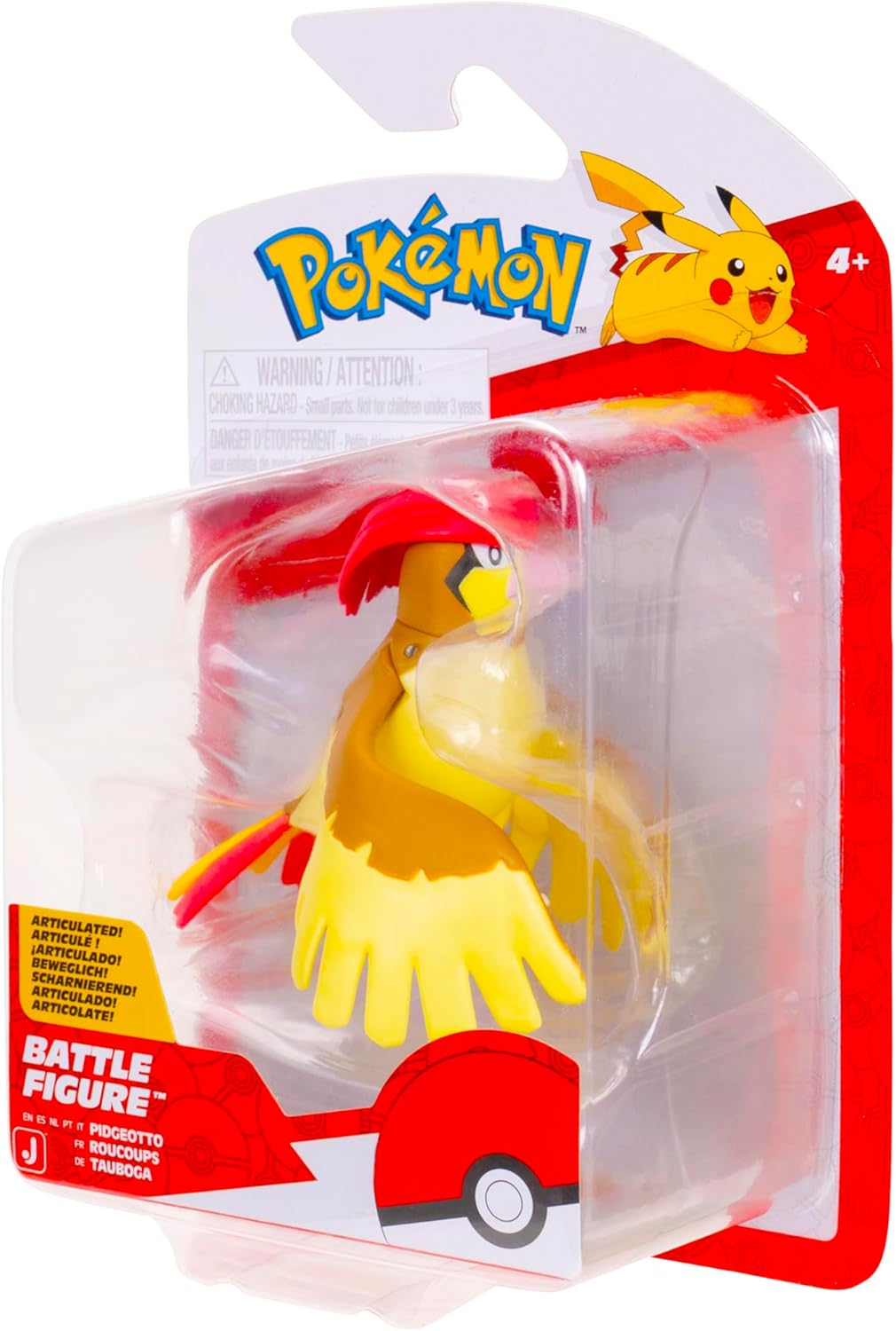 Pokemon Battle Figure, Pidgeotto Action Figure, 3 inches