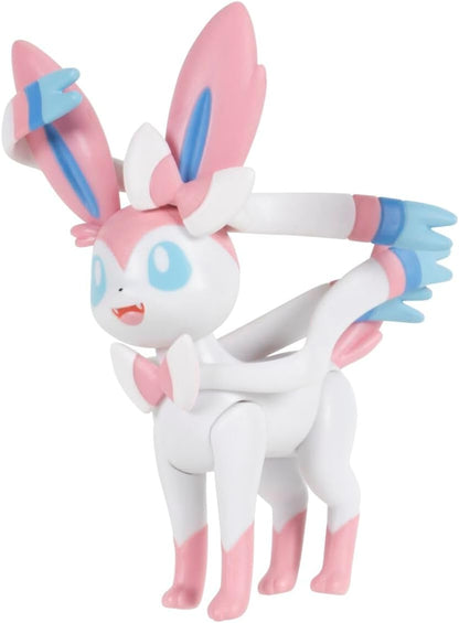 Pokémon Battle Figure 3 Pack - Features 2-Inch Aron and Skorupi and 3-Inch Sylveon Battle Figures