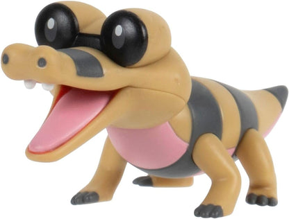Pokémon Battle Figure 3 Pack - Features 2-Inch Sandile and Treecko and 3-Inch Pidgeotto Battle Figures