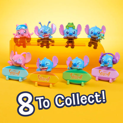 Disney Stitch Attachmeez Collectible Mini Figure Blind Box - Hangs Off Books, Phones, Cups & More, Unbox, Attach & Display, For Kids, Fans & Collectors by Just Play