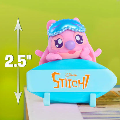 Disney Stitch Attachmeez Collectible Mini Figure Blind Box - Hangs Off Books, Phones, Cups & More, Unbox, Attach & Display, For Kids, Fans & Collectors by Just Play