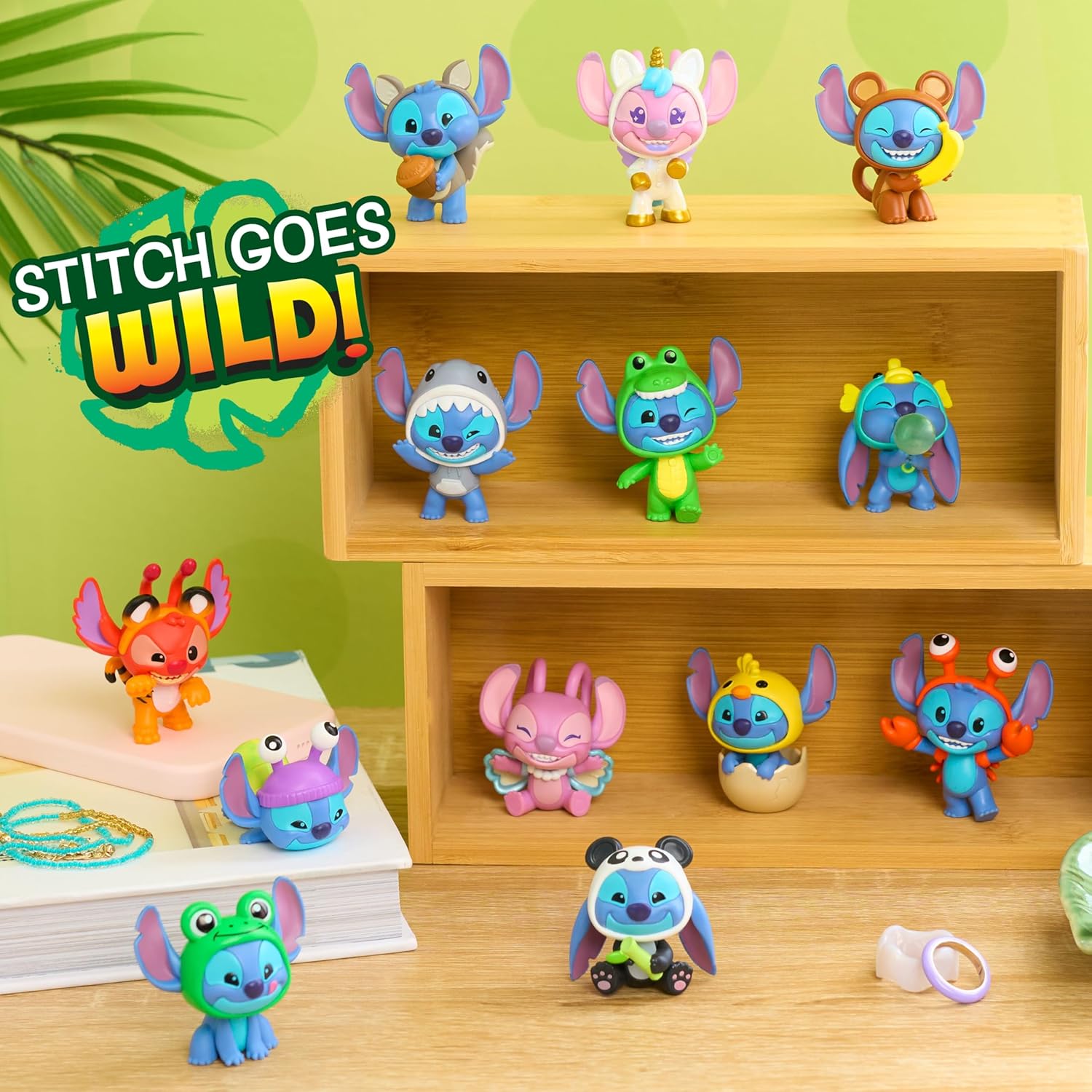 Disney Stitch Goes Wild Collectible Mini Figure, Blind Capsule, Toy for Fans, Collectors & Kids by Just Play