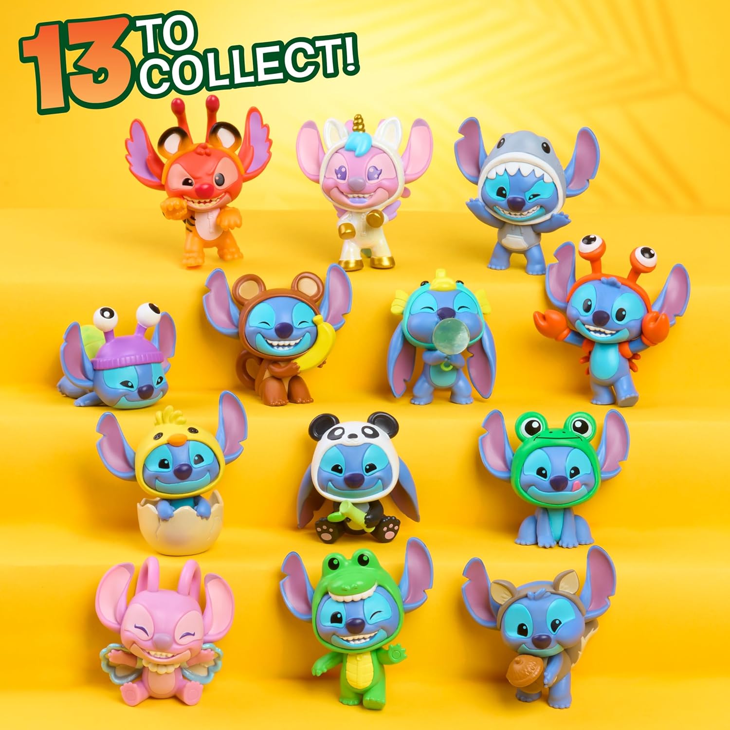Disney Stitch Goes Wild Collectible Mini Figure, Blind Capsule, Toy for Fans, Collectors & Kids by Just Play