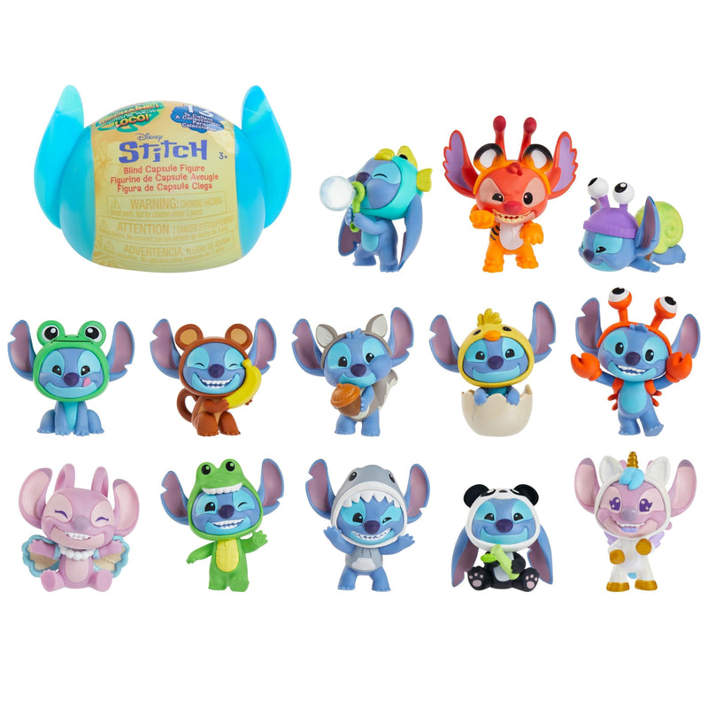 Disney Stitch Goes Wild Collectible Mini Figure, Blind Capsule, Toy for Fans, Collectors & Kids by Just Play