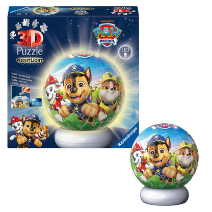 Ravensburger Paw Patrol 72-Piece Nightlight Puzzle – Glow-in-the-Dark Puzzle Toy for Kids, Fun & Interactive Bedroom Décor