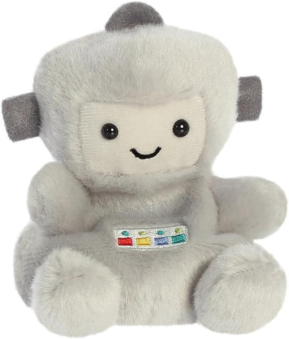 AURORA 33781, Palm Pals Gadget Robot, 13cm, Soft Toy, Grey