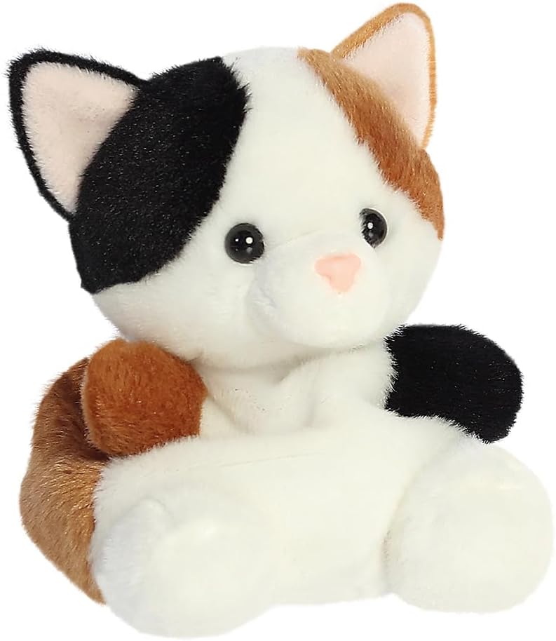 AURORA 33877, Palm Pals Calico Cat, 13cm, Soft Toy, White