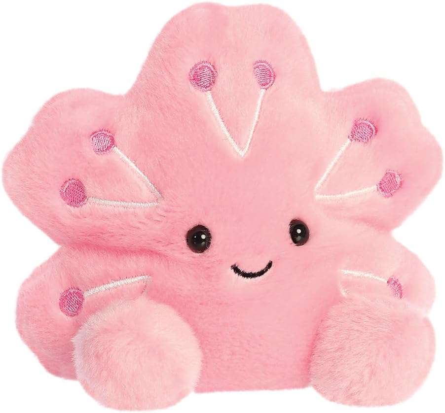 AURORA 34136,Palm Pals Hana Cherry Blossom,13cm, Soft Toy, Pink