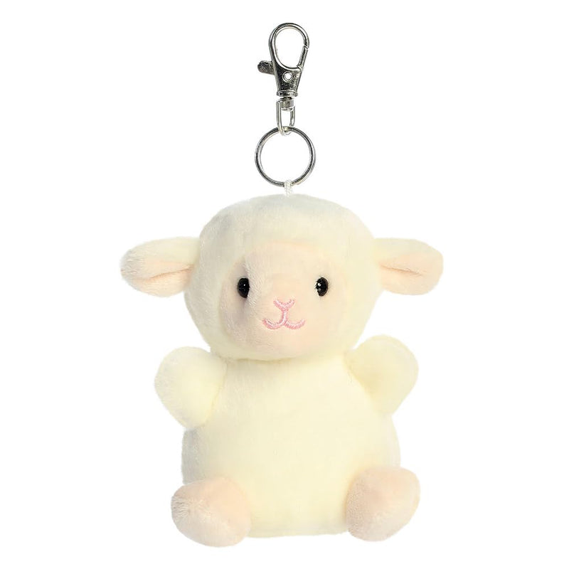 AURORA, 34139, Palm Pals Woolly Lamb Clip-On, 10cm, Soft Toy, White