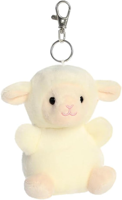 AURORA, 34139, Palm Pals Woolly Lamb Clip-On, 10cm, Soft Toy, White
