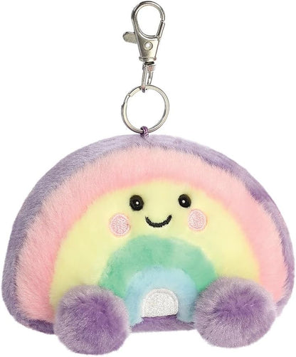 AURORA, 34189, Palm Pals Vivi Rainbow Clip-On, 10cm, Soft Toy, Purple