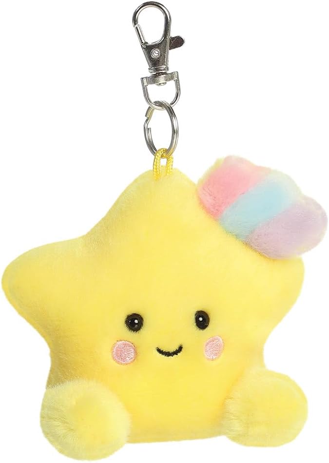 AURORA, 34190, Palm Pals Pisces Shooting Star Clip-On, 10cm, Soft Toy, Yellow