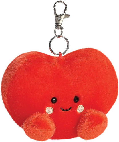 AURORA, 34193, Palm Pals Amore Heart Clip-On, 10cm, Soft Toy, Red