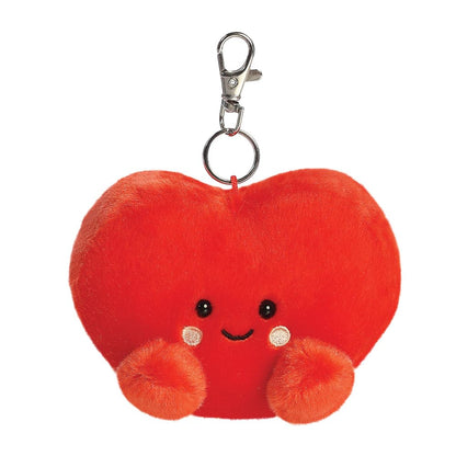 AURORA, 34193, Palm Pals Amore Heart Clip-On, 10cm, Soft Toy, Red