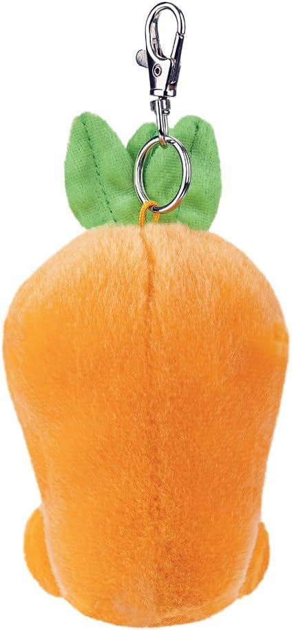 AURORA, 61652, Palm Pals Cheerful Carrot Clip-On, 10cm, Soft Toy, Orange