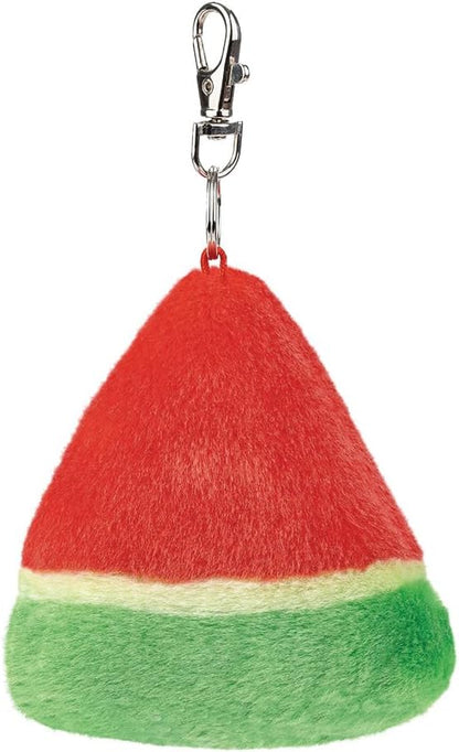 AURORA, 61653, Palm Pals Sandy Watermelon Clip-On, 10cm, Soft Toy, Red & Green